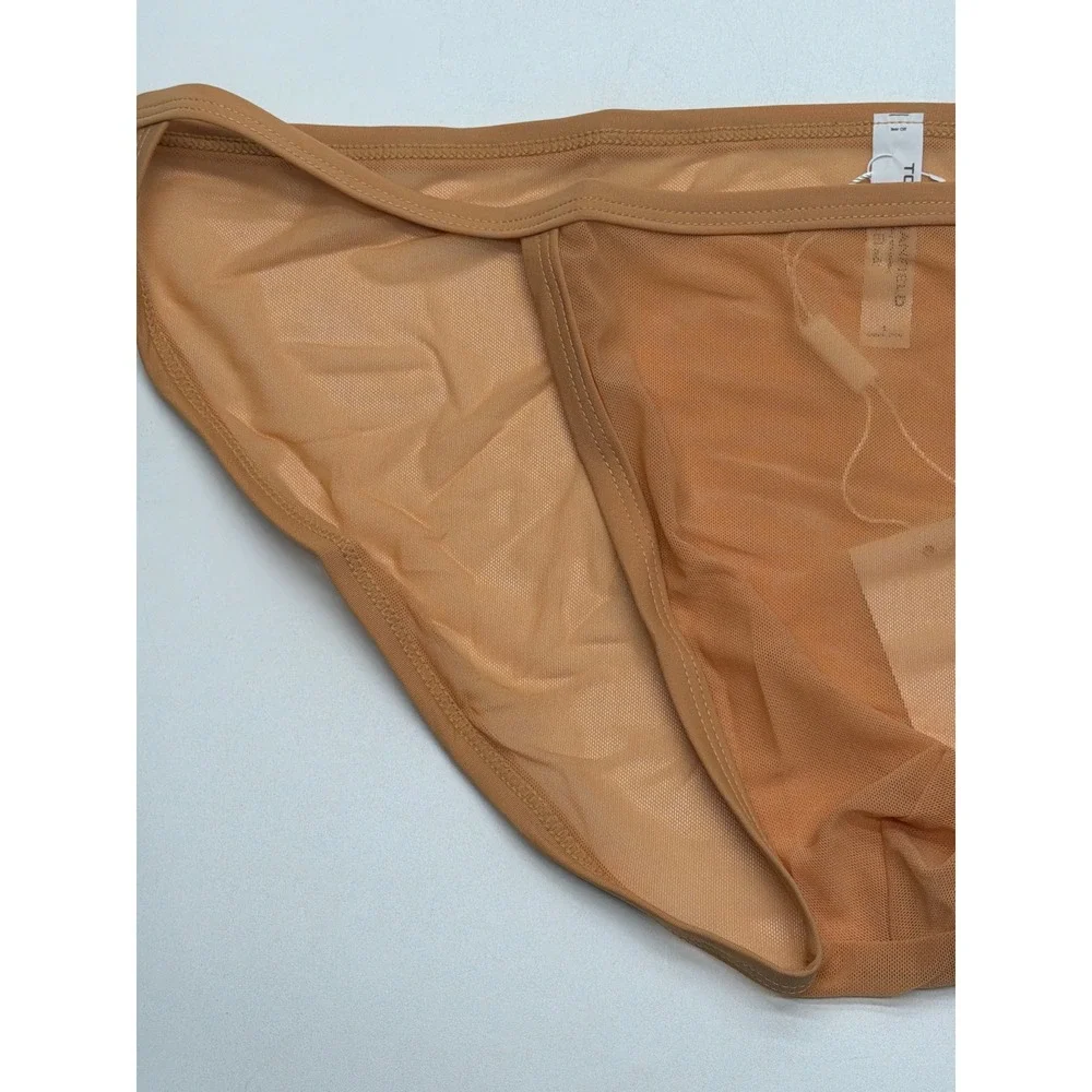 Todd Sanfield Mens Minimal Mesh Endurance Brief Hide Tan MM6916 Size L New